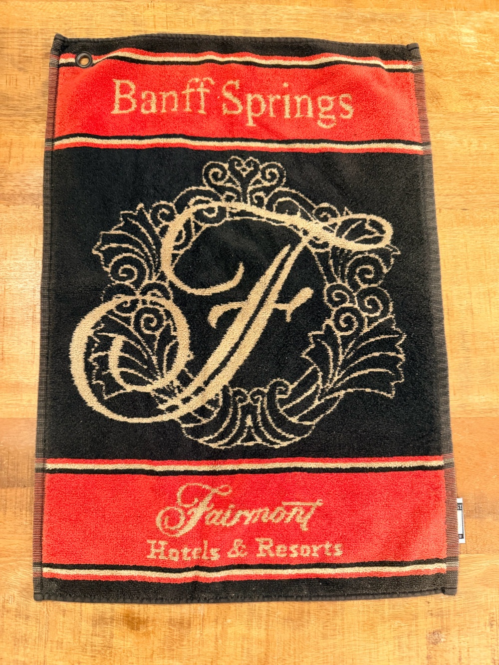 Banff Springs Fairmont hotels and resorts golf club towel